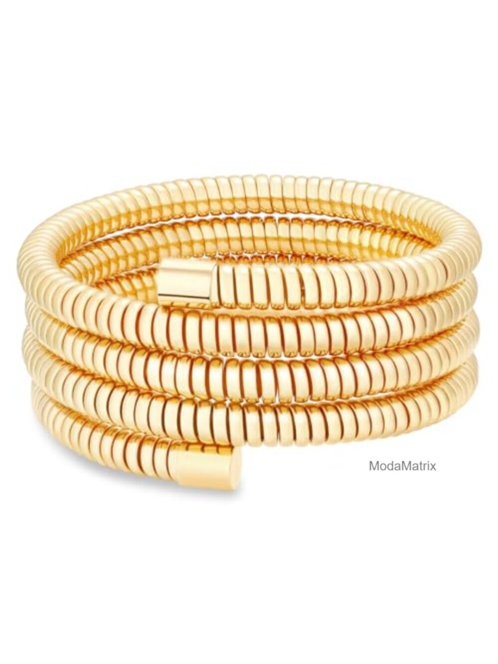 18K Gold Plated Chunky Beaded Bangle Bracelet Set Stack for Women Men Stretchy